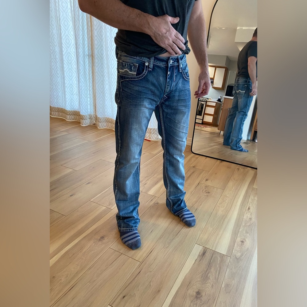 Men’s EUC antique rivet jeans